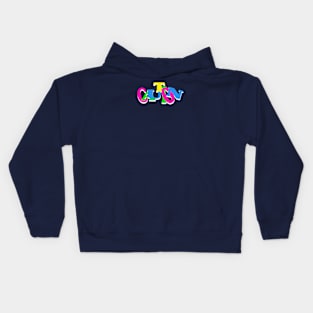 CAUTION POP COLOR Kids Hoodie